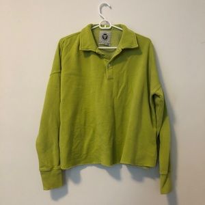 UO Green Fleece Polo